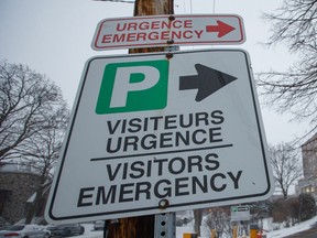 The emergency entrance of a hospital