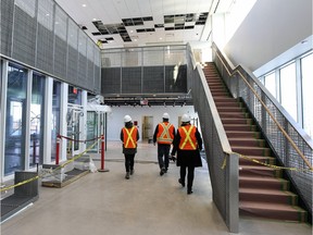 The Ericsson lobby when it was under construction in Vaudruil-Dorion in January 2016.