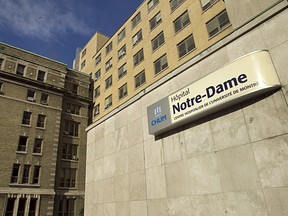 Notre-Dame Hospital in Montreal where Idelson Guerrier was brought by ambulance on June 13, 2012.