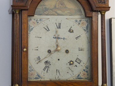 A grandfather clock at the home of Barbara Asgary in Westmount.  (Phil Carpenter / MONTREAL GAZETTE).
