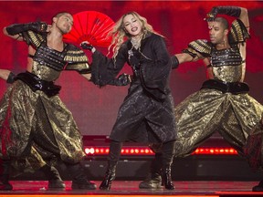 It was just another day at the office for Madonna at the Bell Centre in September.
