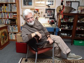 Terry Mosher, aka Aislin, at his home in Lachine, west of Montreal on Tuesday September 30, 2014.