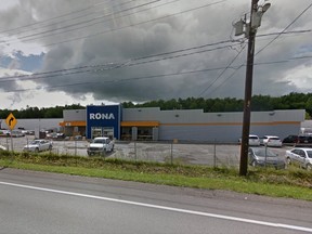 Rona store in Les Cèdres. Who knew nuts and bolts and washers could be so  galvanizing a cause for Quebec nationalism?