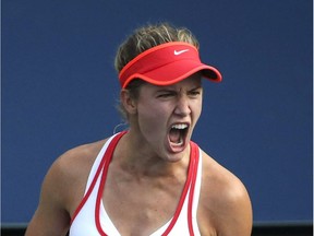 Sixth-seeded Eugenie Bouchard defeated unseeded American Nicole Gibbs 6-4, 6-2 on Wednesday at the Shenzhen Open in China.