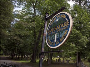 The Mohawk cemetery  in Kanesatake, Que.