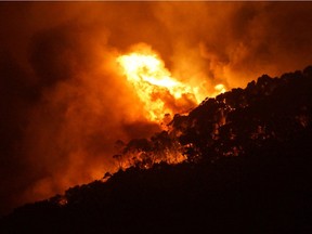 An out-of-control bushfire at Wye River flared in a scenic area along Victoria's Great Ocean Road on Christmas Day destroying 53 houses. El Nino has been partially blamed for this season's wildfires.