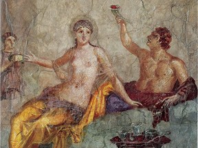 In Pompeii, every occasion was reason for a feast. Wine was always available, but drunkenness was not tolerated.