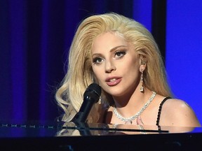 Lady Gaga will sing the U.S. national anthem at the Super Bowl Feb. 7 and pay tribute to David Bowie at the Grammys Feb. 15.