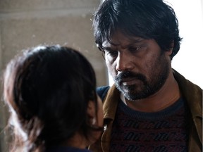 Former Tamil Tiger rebel Dheepan (Antonythasan Jesuthasan) comes together with a young woman and orphaned child, pretending to be a family to increase their chances of being accepted in France.