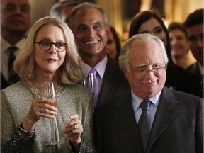 Blythe Danner, left, and Richard Dreyfuss appear in the primetime miniseries Madoff, airing Feb. 3-4 at 8 p.m. on ABC.