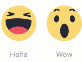 New Facebook Reactions range from a simple Like to Anger.