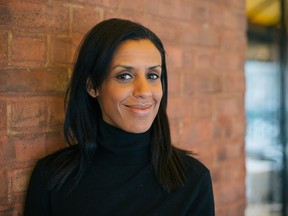 TV and Radio personality Rebecca Makonnen at Leméac on Laurier Ave. in Outremont.