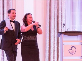 Parents Mark Shalhoub and Tracey Burns were MCs at the Sacred Heart School of Montreal's gala Feb. 5 at the Ritz-Carlton Hotel.