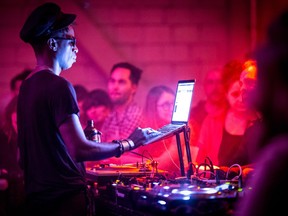 Saul Williams performs at the Kanpe Event Feb. 19, 2016, in Montreal.