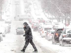 Montrealers awoke to fluffy snow in Montreal Feb. 16, 2016, but that will change to freezing rain.