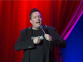 Mike Ward hosts the Nasty show at the Metropolis as part of the Montreal Just For Laughs Festival in Montreal, on Thursday, July 16, 2015.