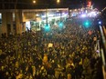 Students marched through the streets in a night demo to protest tuition hikes in Montreal on Tuesday March 5, 2013.