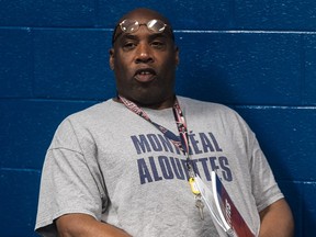 Keith Willis, defensive line coach of the Montreal Alouettes, on May 22, 2015.