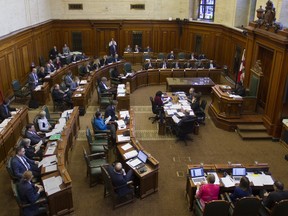 A view of Montreal city council in session in Montreal Monday, Nov. 23, 2015.