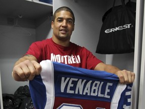 Montreal Alouettes' Winston Venable on Nov. 24, 2014.