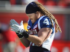 "I'm at the point where I want a Grey Cup," Alouettes linebacker Bear Woods said in 2016. The Als released him after one day of training camp in 2017.