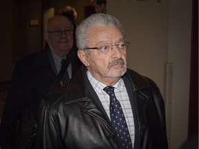 Kamal Maraghi leaves a hearing at a downtown hotel on Tuesday Oct. 27, 2015. A gynecologist, Maraghi faces three separate sexual misconduct complaints  in front of the Collège des médecins' disciplinary committee.