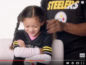 Dad-Do #1 by NFL's DeAngelo Williams and daughter Landry.