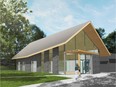 Senneville's new town hall, illustrated, will open in the Spring, 2017.