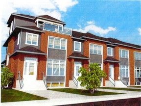 Sketch of the townhouse complex proposed for Beaurepaire Drive in Beaconsfield. (Image courtesy of the city of Beaconsfield)