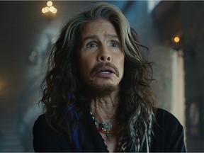 This image provided by the Wm. Wrigley Jr. Company shows Aerosmith front man Steven Tyler promoting Skittles in the company's Super Bowl 50 spot. This is the first time Skittles has ever featured a celebrity in a TV commercial, and the brand's second Super Bowl ad after debuting during the 2015 Super Bowl. (Wm. Wrigley Jr. Company via AP)