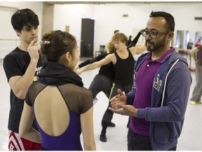 Swiss choreographer Ken Ossola with Ruben Julliard, left, and Chiato Ide: when offered carte blanche to create a piece for Les Grands Ballets Canadiens, Ossola turned to Rachmaninoff.