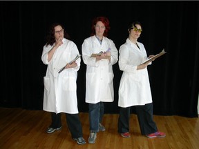 Nathalie Claude, left, Dayna McLeod and Alexis O'Hara, pictured in 2005, are among the most frequent visitors to Edgy Women, which was renamed Edgy Redux in 2014. All three will take part in the Cabaret Edgy night at Lion d'Or on March 5.