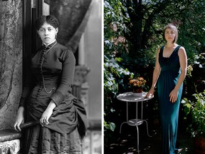 Left: Miss Guilmartin, 1885, from the Notman Archives, McCord Museum; right: Marisa Portolese's present-day photograph of a colleague in Point St-Charles.