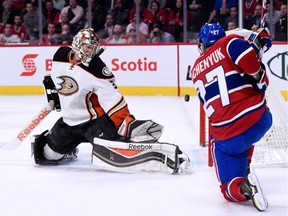 The Montreal Canadiens host the Anaheim Ducks at the Bell Centre in Montreal, Tuesday March 22, 2016.