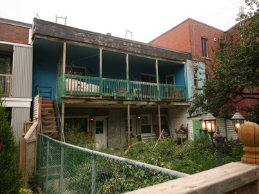 Before: The back of the home, before the renovation. Photo courtesy Point Carré