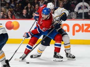 The Montreal Canadiens host the Buffalo Sabres at the Bell Centre in Montreal, Thursday March 10, 2016.