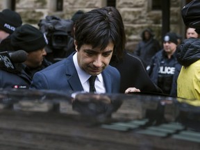 Jian Ghomeshi arrives at the Toronto courthouse for the verdict in his sexual assault trial.