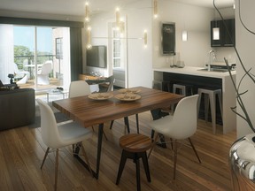 The Highlands LaSalle condos offer spacious living spaces with oversized windows offering an abundance of natural light.