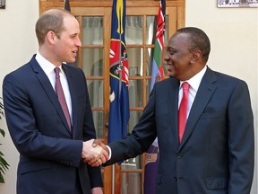 Prince William was in Kenya to meet with president Uhuru Kenyatta on Thursday, March 24.