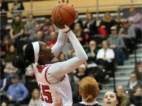McGill's Mariam Sylla had 12 points and nine rebounds off the bench as the No. 1-ranked Martlets defeated the University of New Brunswick 58-52 in their opener at the Canadian university women's basketball tournament in Fredericton, N.B., on Friday, March 18, 2016. McGill lost to Ryerson on Saturday in the semifinal.