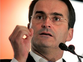 Federal transport minister Jean Lapierre  delivers the keynote speech to the Montreal Board of Trade luncheon at the Sheraton Centre in Montreal on Feb. 28, 2005.