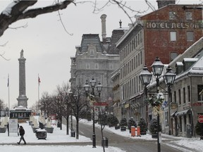 Place Jacques Cartier in the Old Montreal area Thursday, January 14, 2016.