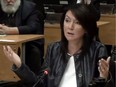 Former Quebec cabinet minister and Liberal MNA  Nathalie Normandeau, testifies at the Charbonneau Commission Wednesday June 18, 2014 in Montreal.