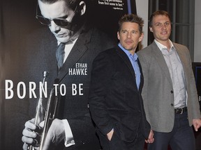 "When you’re well cast for something, it makes it easier to do a good job, because you so enjoy the role,” says Ethan Hawke, left, who was in Montreal with director Robert Budreau on March 1 for a screening of Born to Be Blue.
