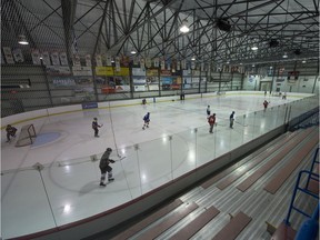 Ice rink at the St-Lazare sport complex.