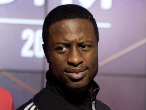 Custio Clayton during a press conference in Montreal on Monday March 14, 2016.