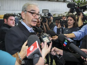 Robert Lafrenière, commissioner of UPAC, answers reporters questions following press conference in Montreal Thursday March 17, 2016 announcing arrests in Quebec City and Montreal of a number of people including former Quebec Liberal cabinet ministers Marc-Yvon Côté and Nathalie Normandeau.