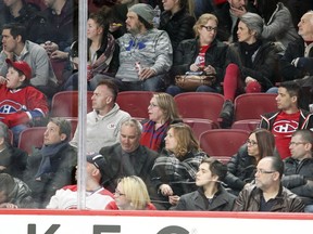 Even with the low ticket prices, there were still empty seats scattered around the Bell Centre Tuesday night as the Canadiens announced their 493rd consecutive sellout crowd of 21,288 dating to January 2004.