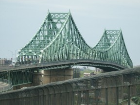 The Jacques Cartier Bridge.