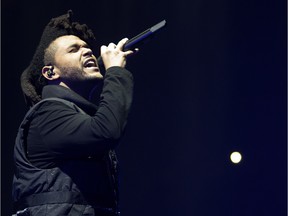 The Weeknd, pictured at the Bell Centre in November 2015.